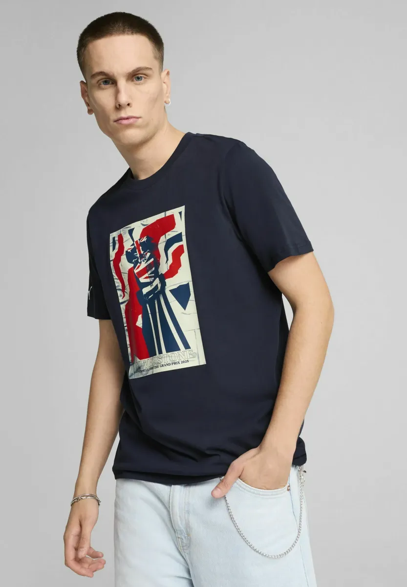 T-Shirt print - deep navy