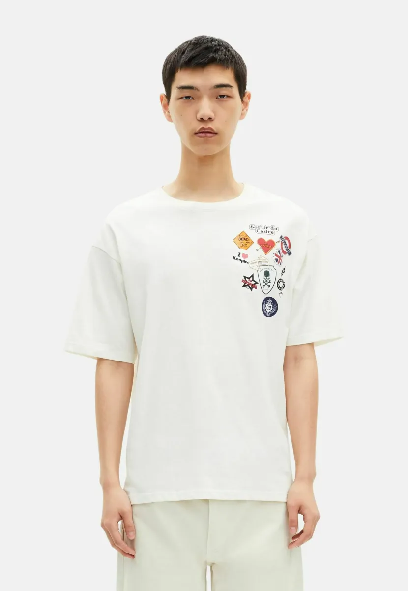 T-Shirt print - ecru