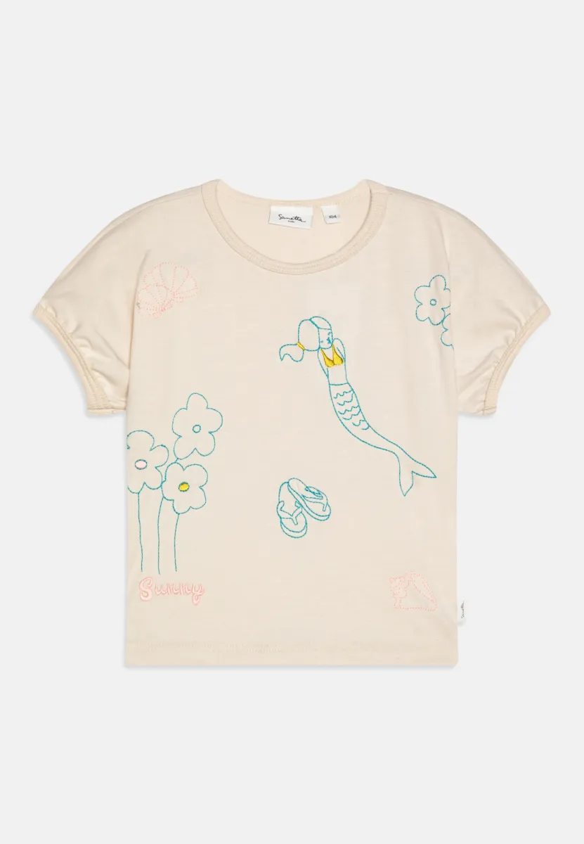T-Shirt print - ecru