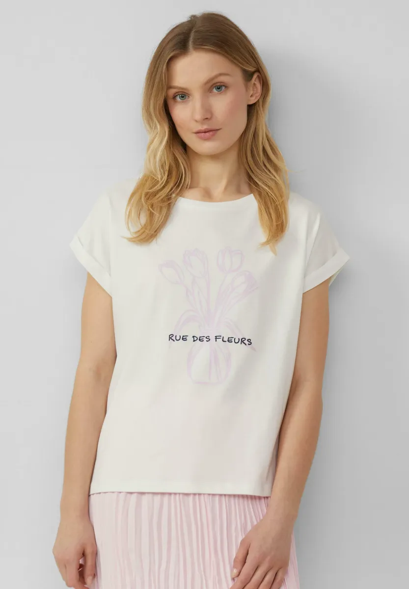 T-Shirt print - ecru