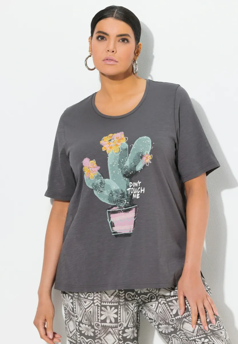 T-Shirt print - graphite grey