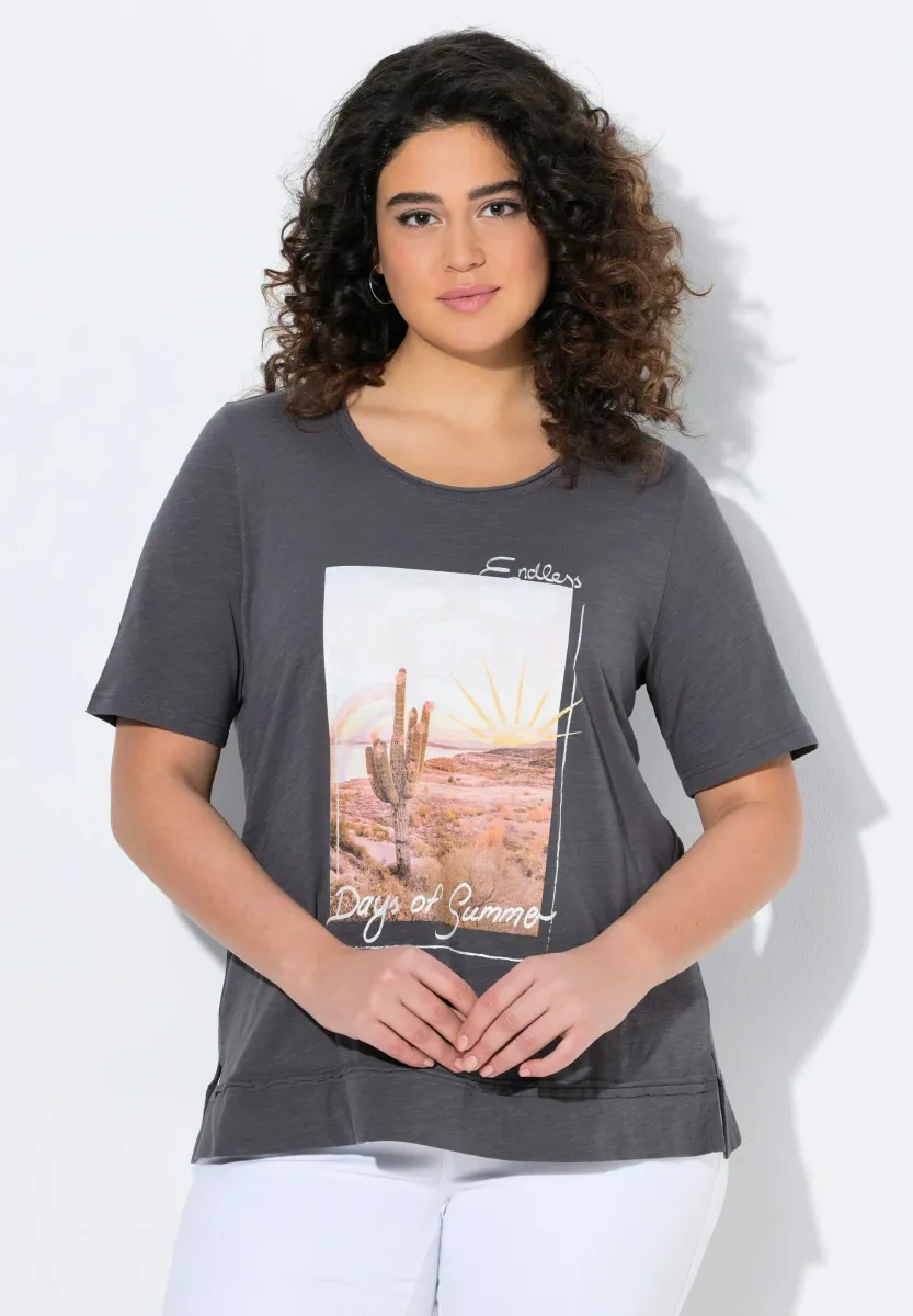 T-Shirt print - graphite grey