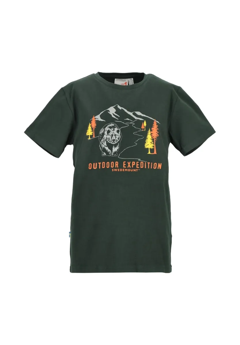 T-Shirt print - green bear