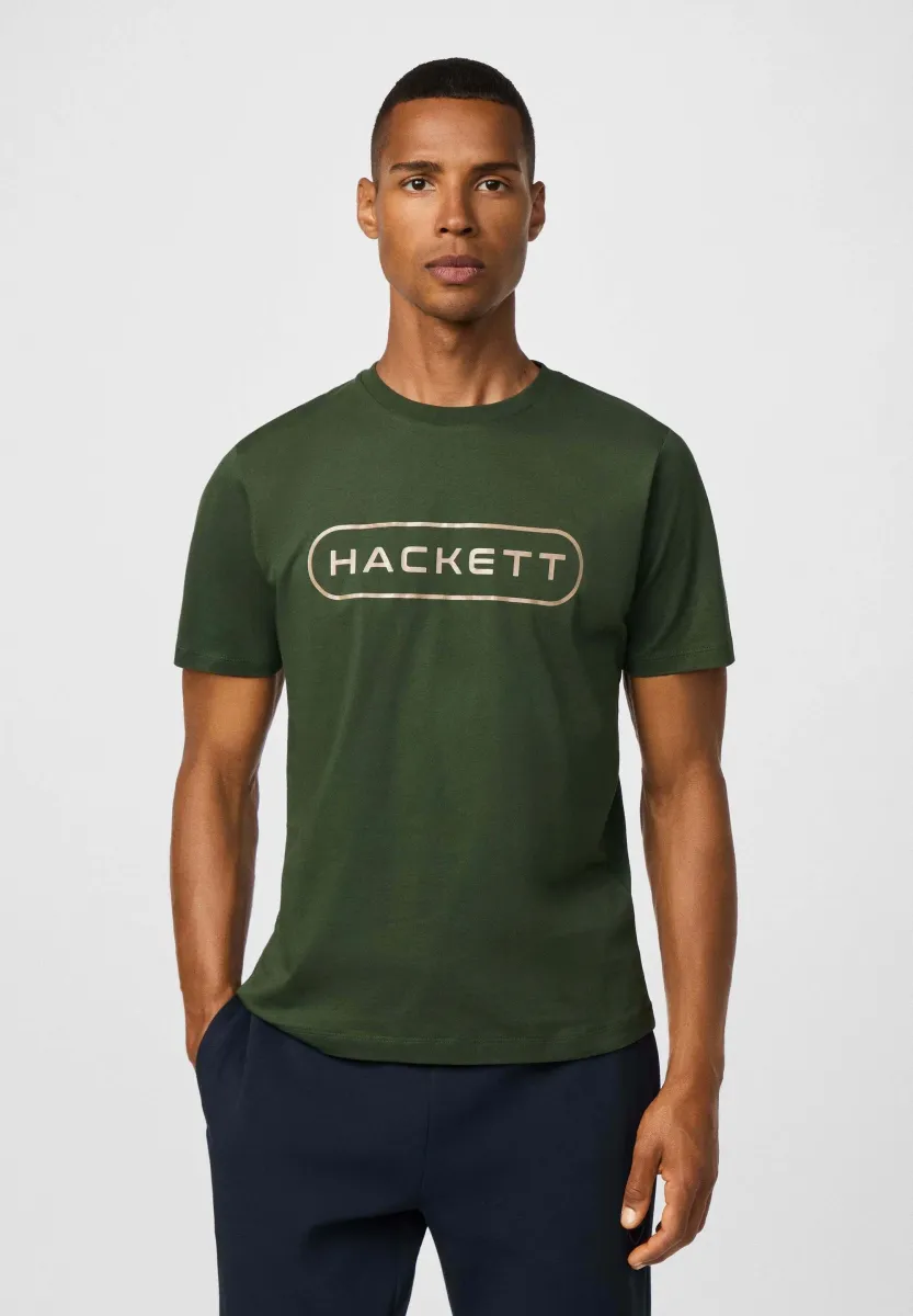 T-Shirt print - harvard khaki green