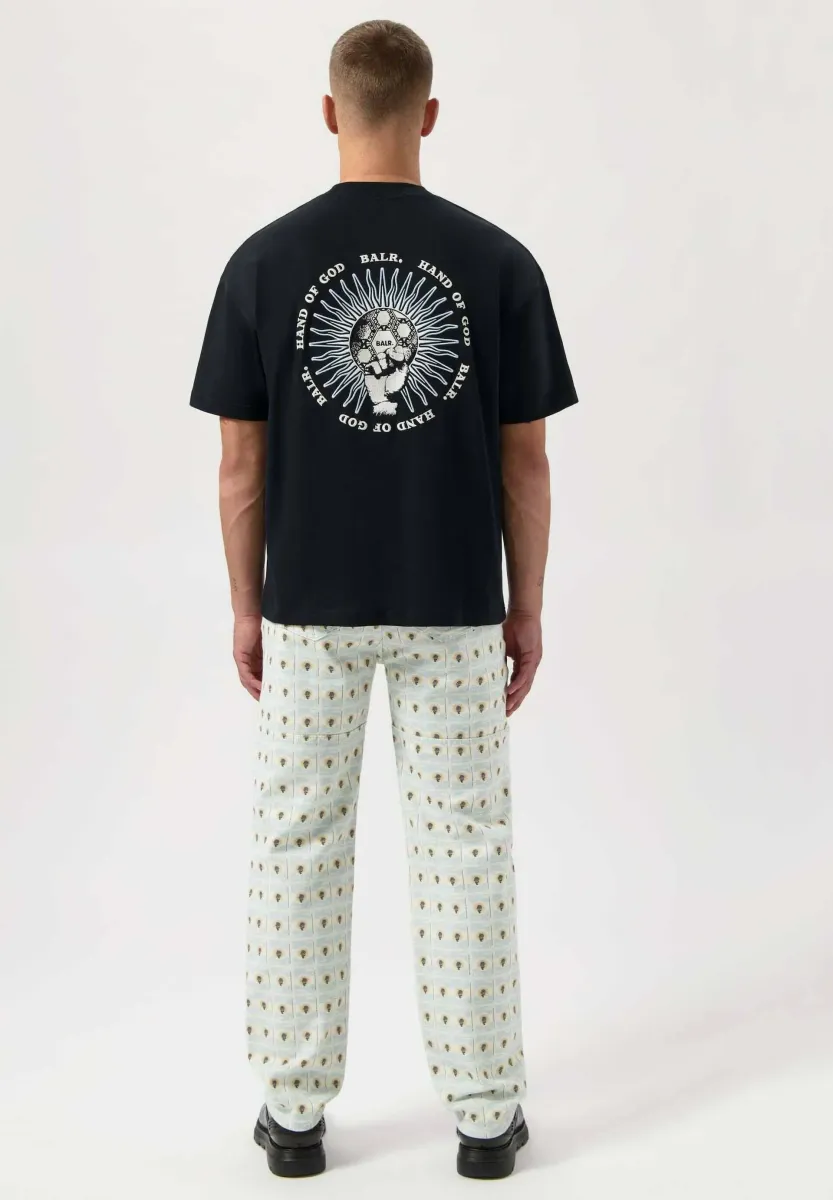 T-Shirt print - jet black