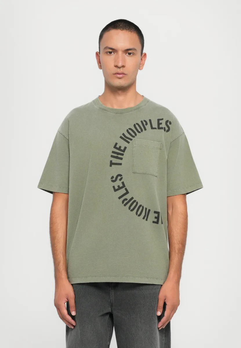 T-Shirt print - kaki