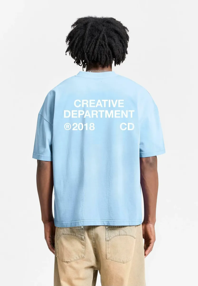 T-Shirt print - light blue