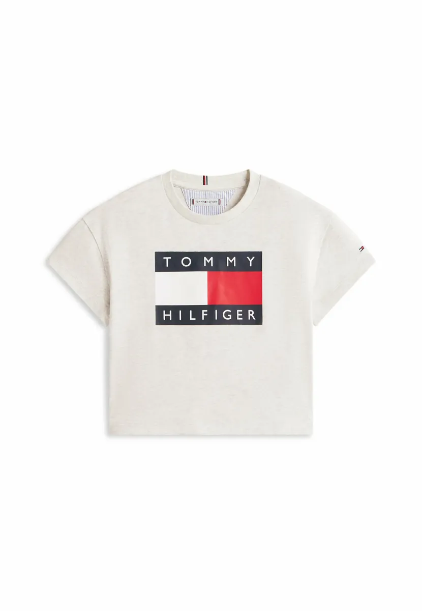 T-Shirt print - light grey heather