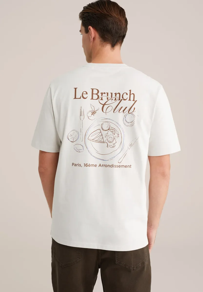 T-Shirt print - light grey