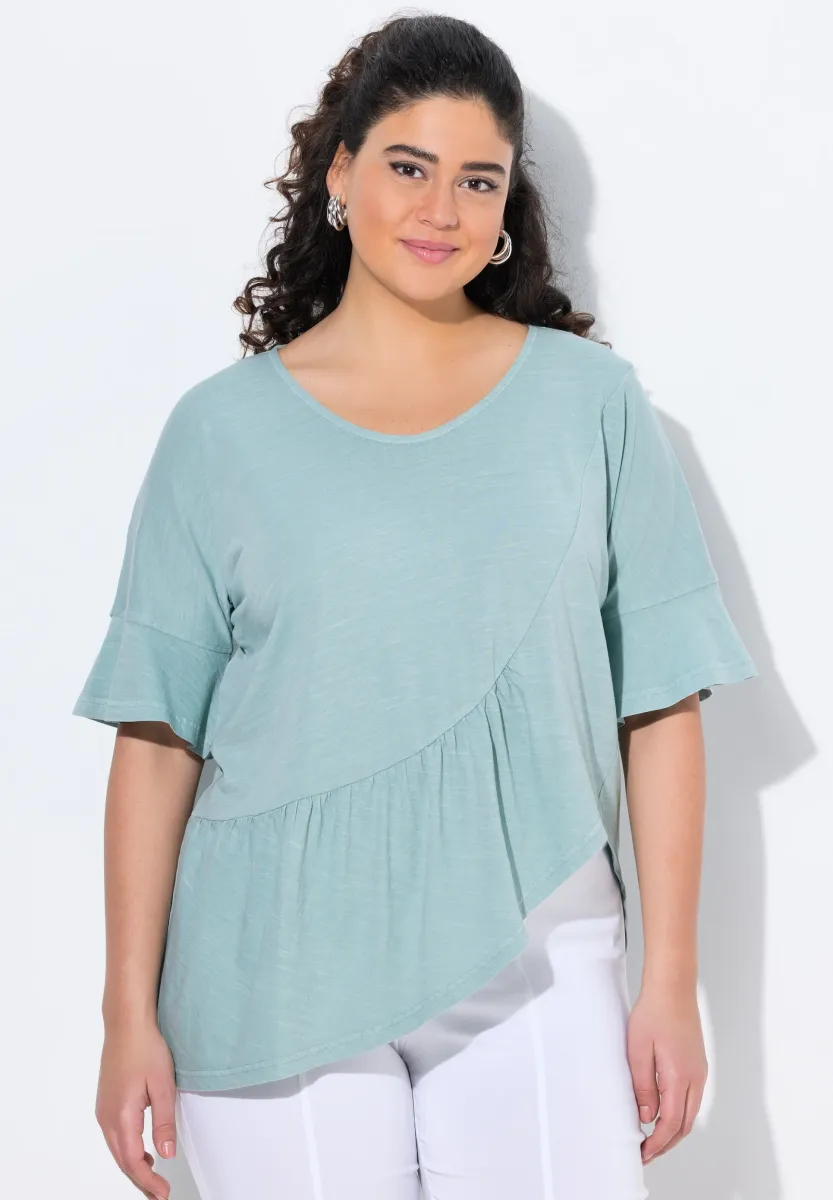 T-Shirt print - light moss green