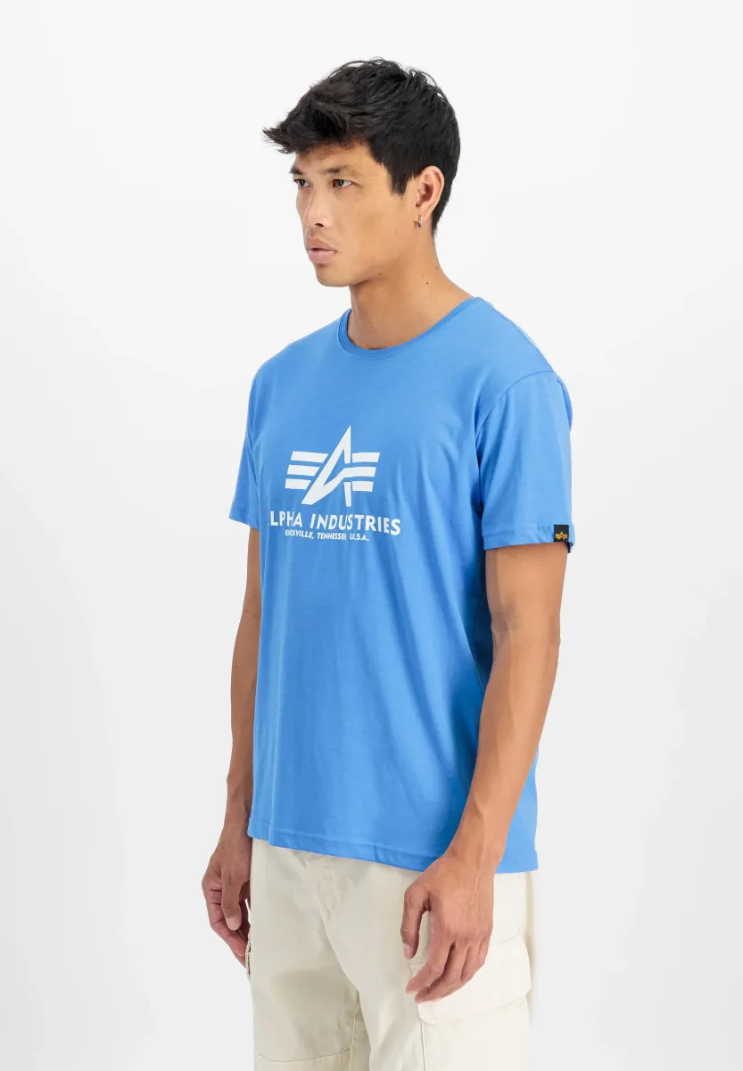 T-Shirt print - mediteranian blue