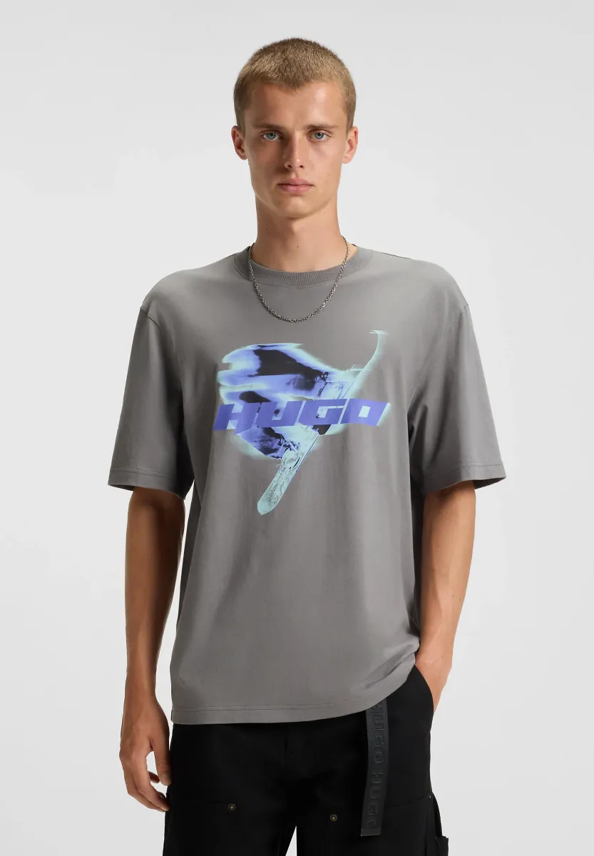 T-Shirt print - medium grey