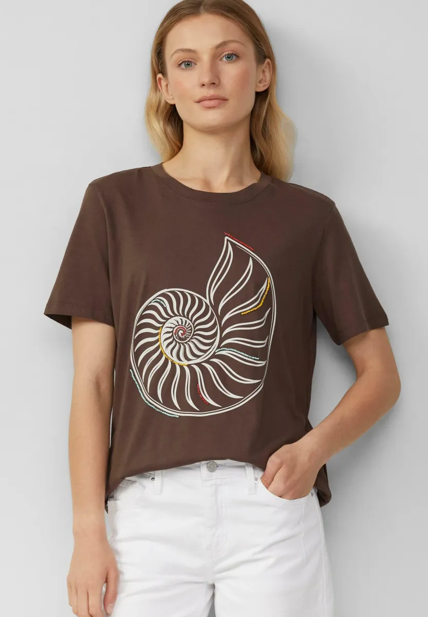 T-Shirt print - mokka