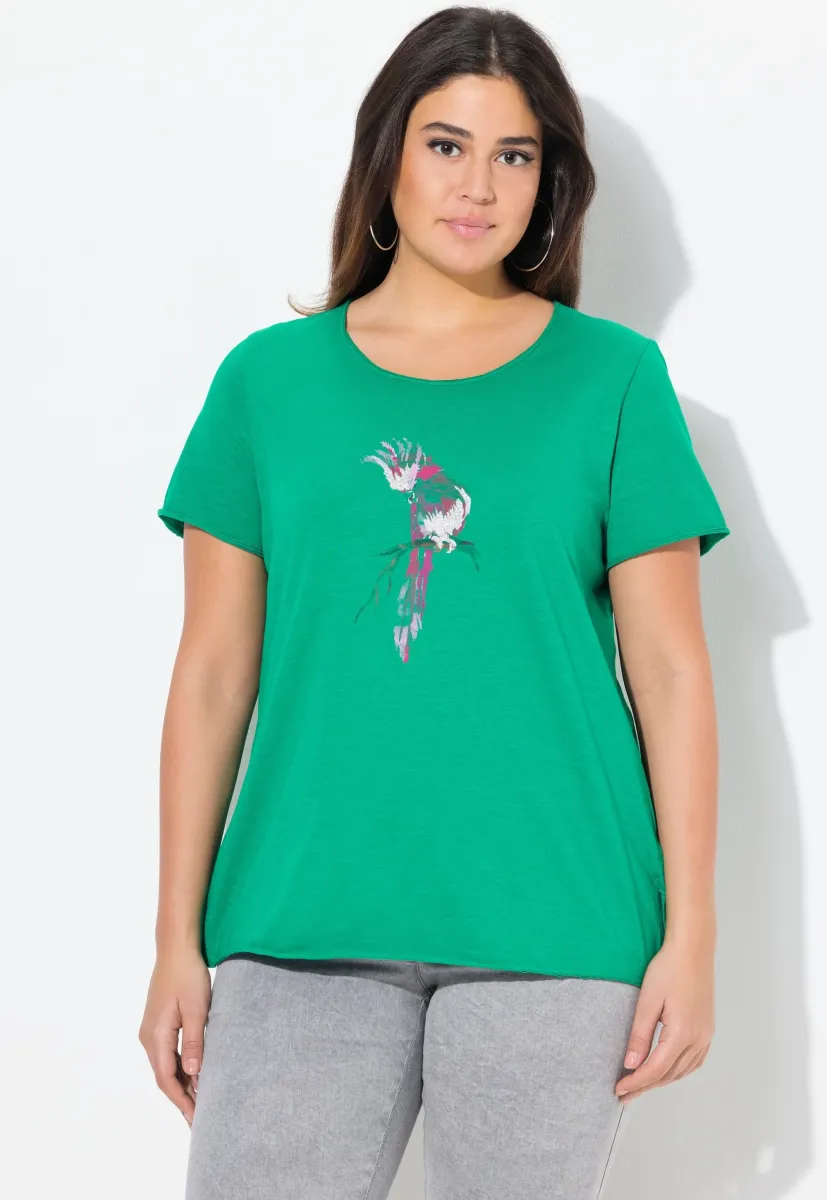 T-Shirt print - moss green