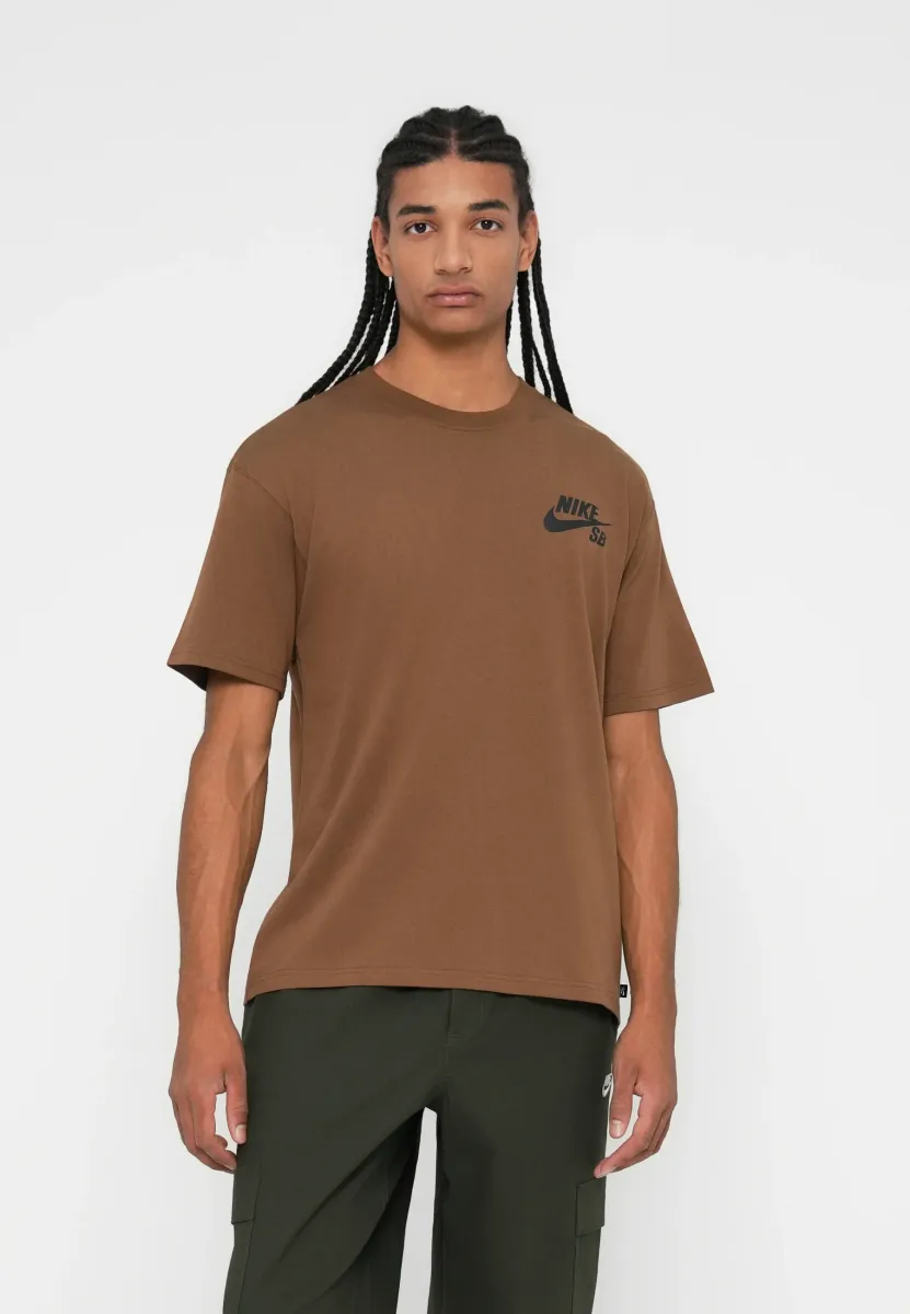 T-Shirt print - mosswood brown