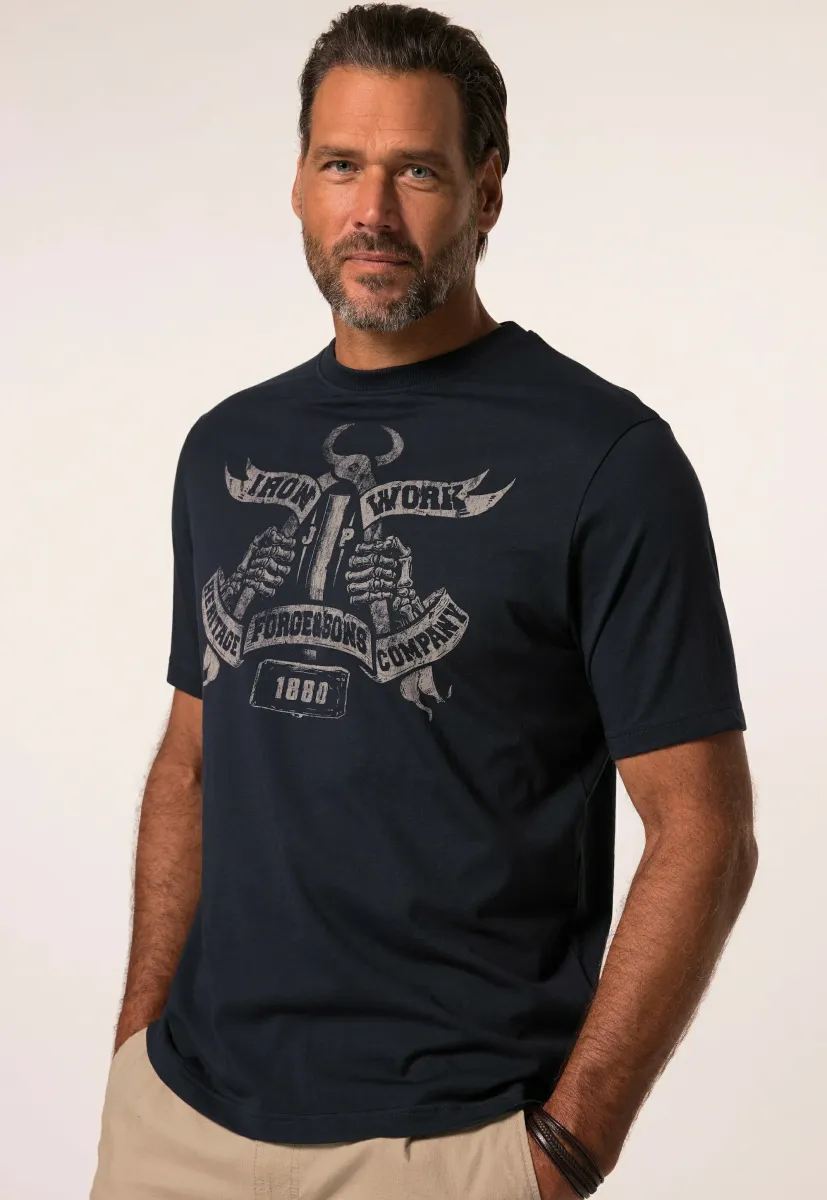 T-Shirt print - navy blue