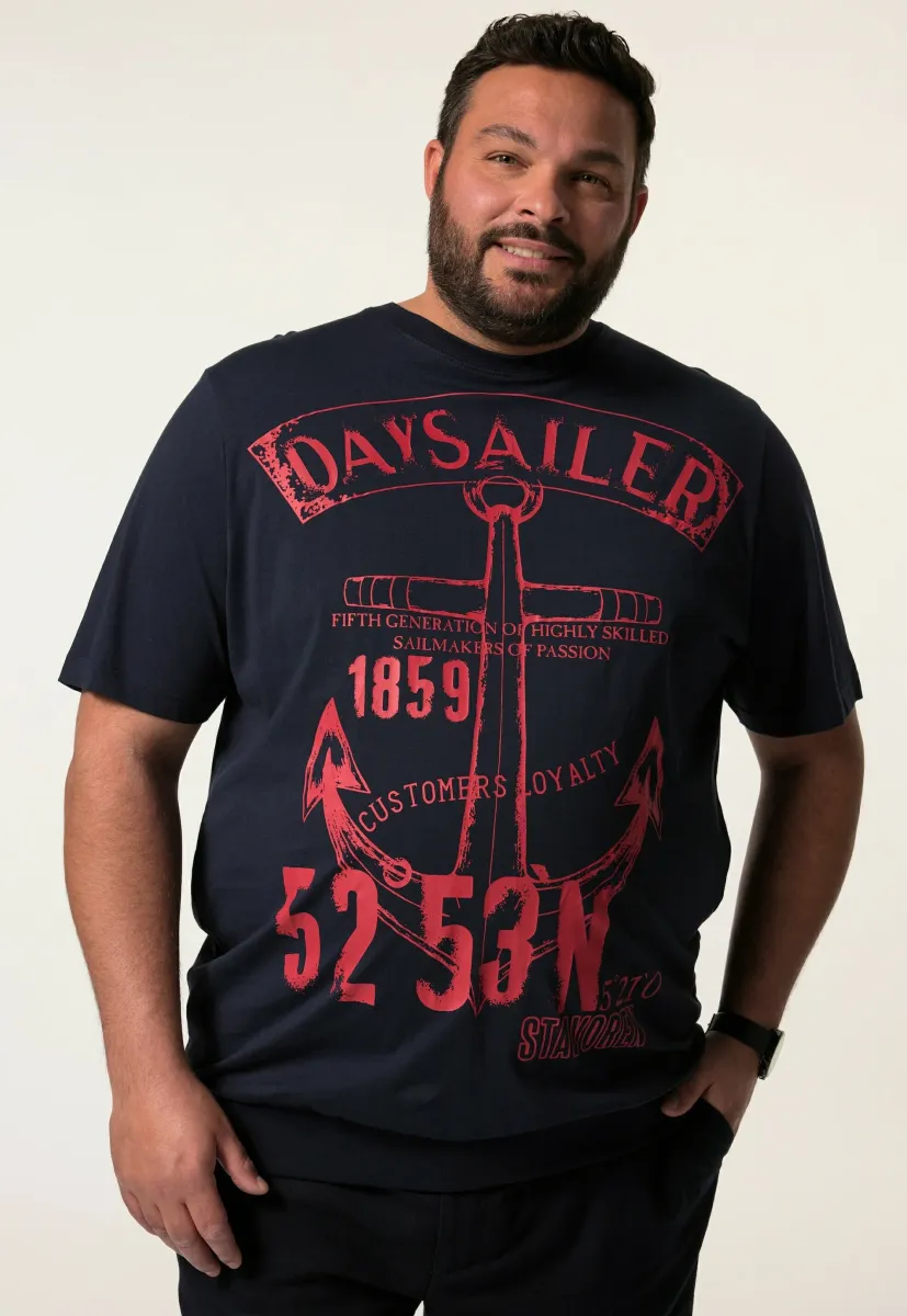T-Shirt print - navy blue