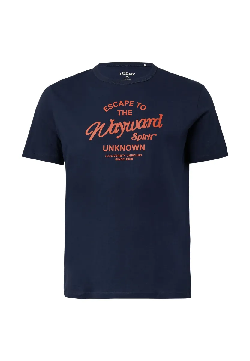 T-Shirt print - navy