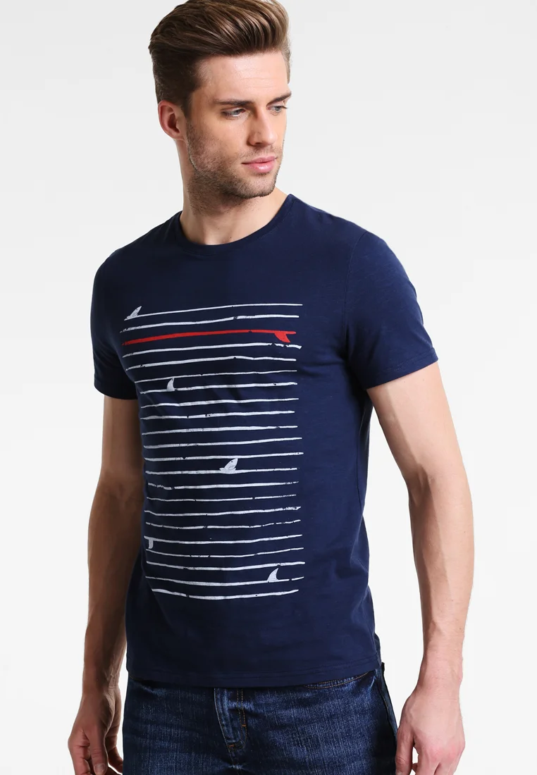 T-Shirt print - navy