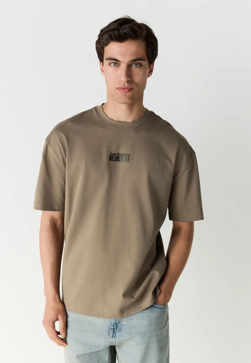 T-Shirt print - neutral mushroom