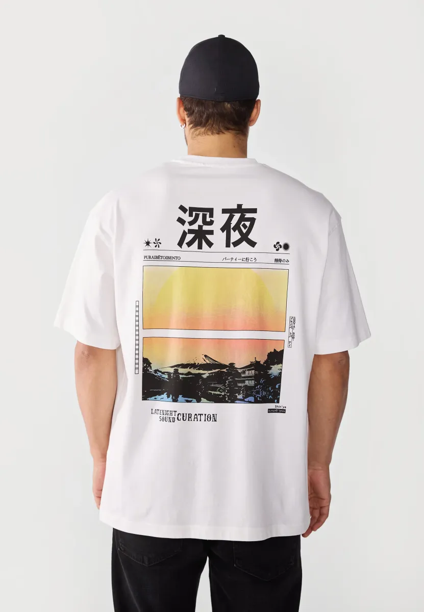T-Shirt print - off white