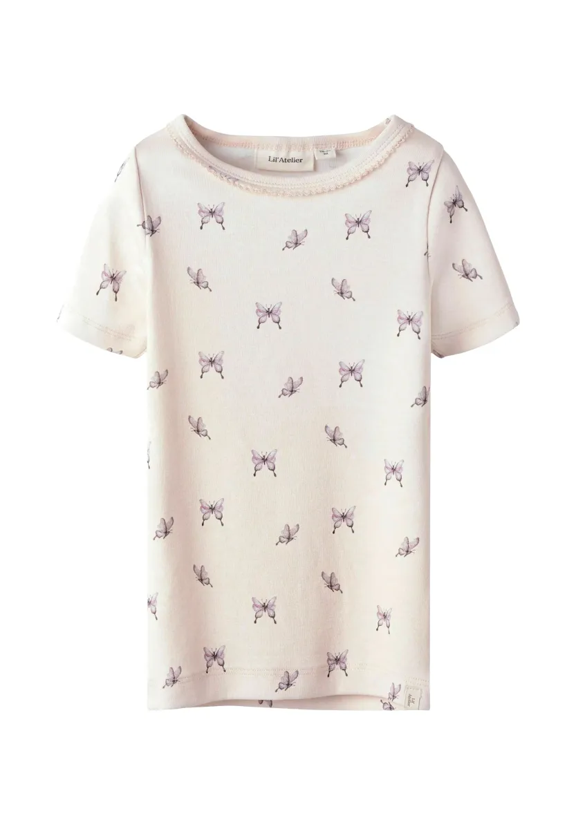 T-Shirt print - peach blush