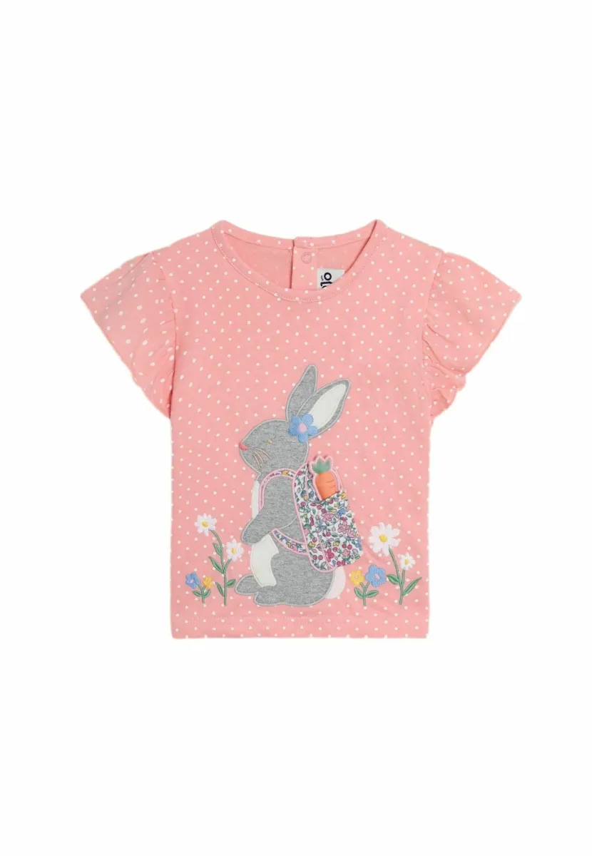 T-Shirt print - pink bunny