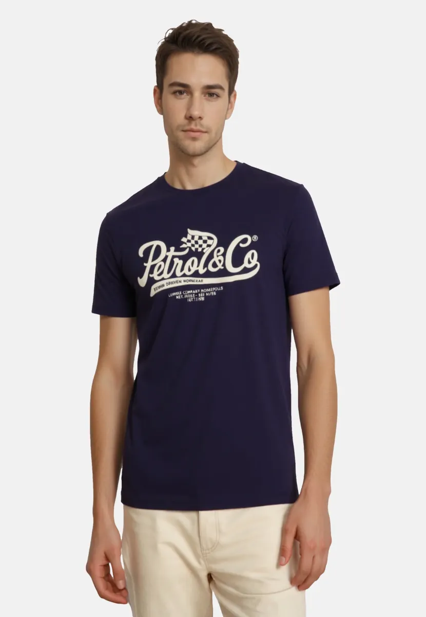 T-Shirt print - royal navy