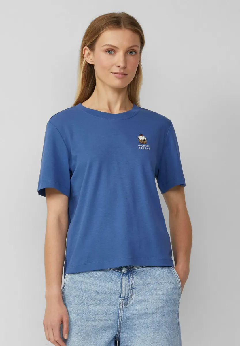 T-Shirt print - royalblau