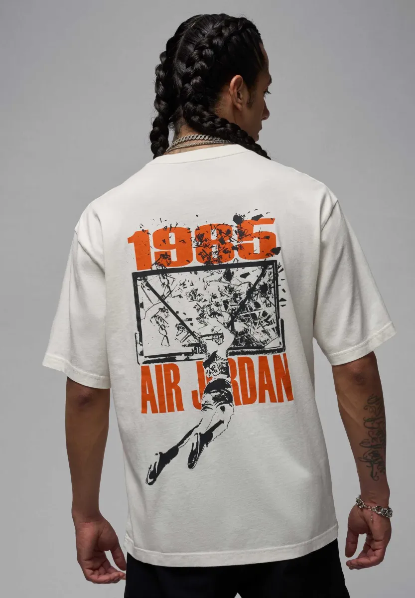 T-Shirt print - sail/off noir