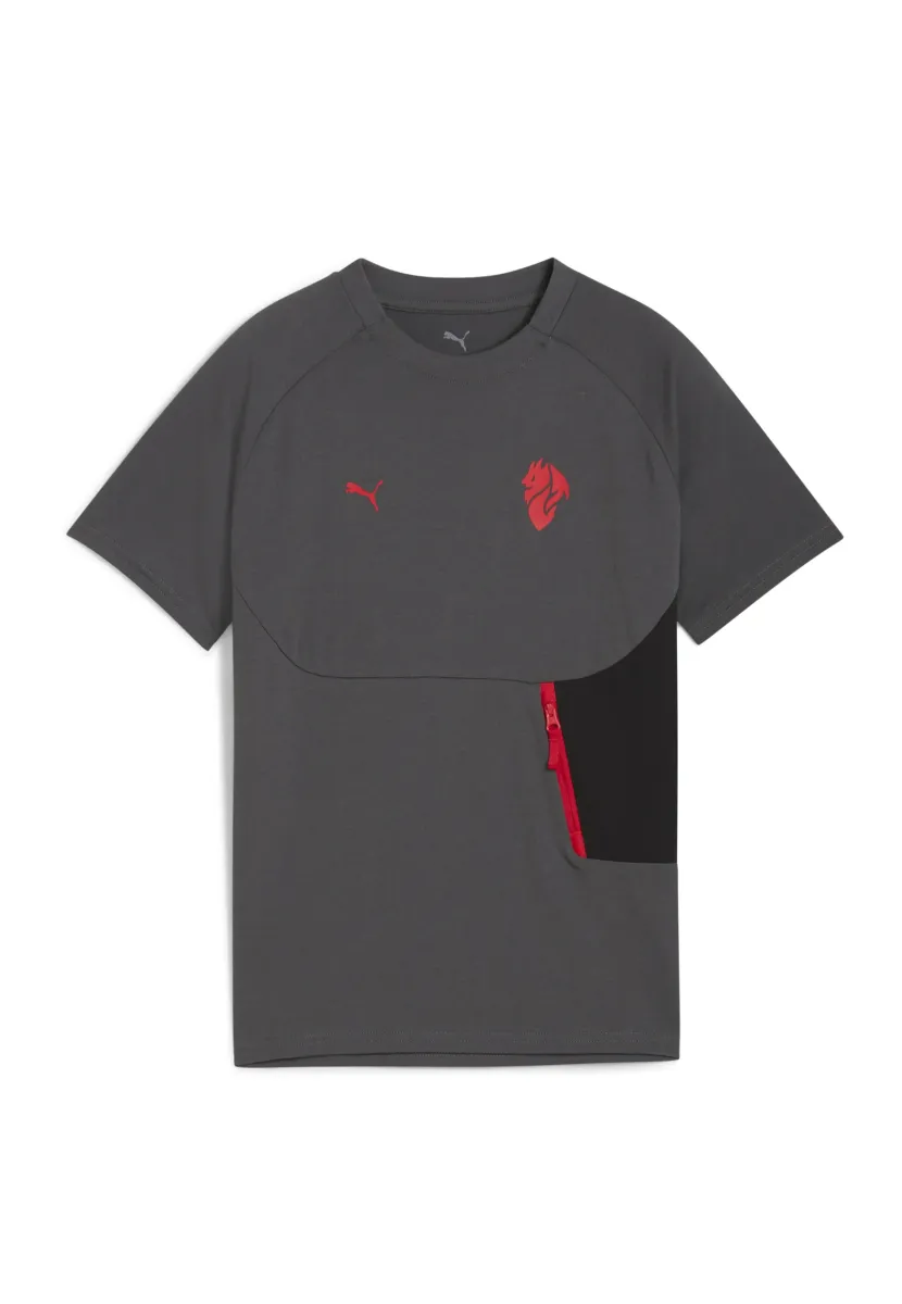 T-Shirt print - shadow gray for all time red