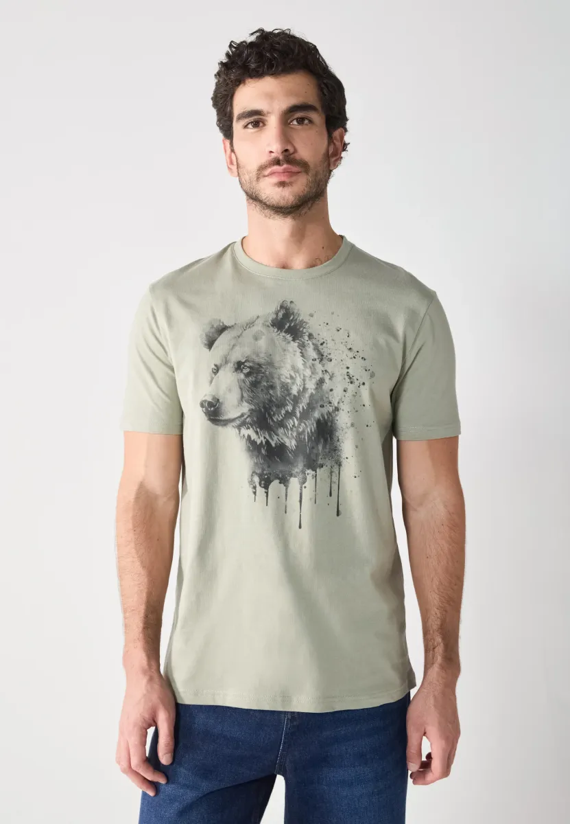 T-Shirt print - shadow grey