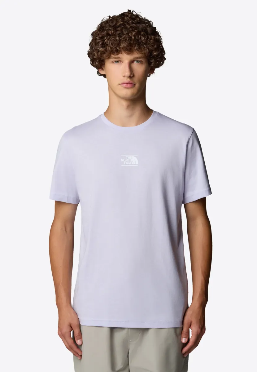 T-Shirt print - soft purple tnf white