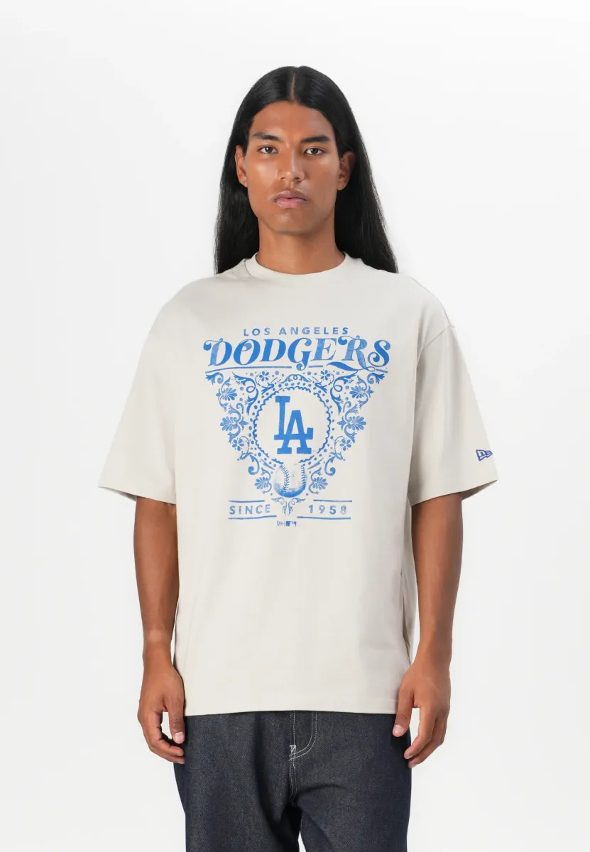 T-Shirt print - stone/brown
