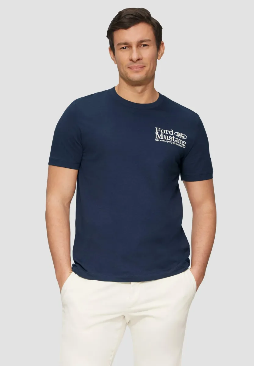 T-Shirt print - tiefblau