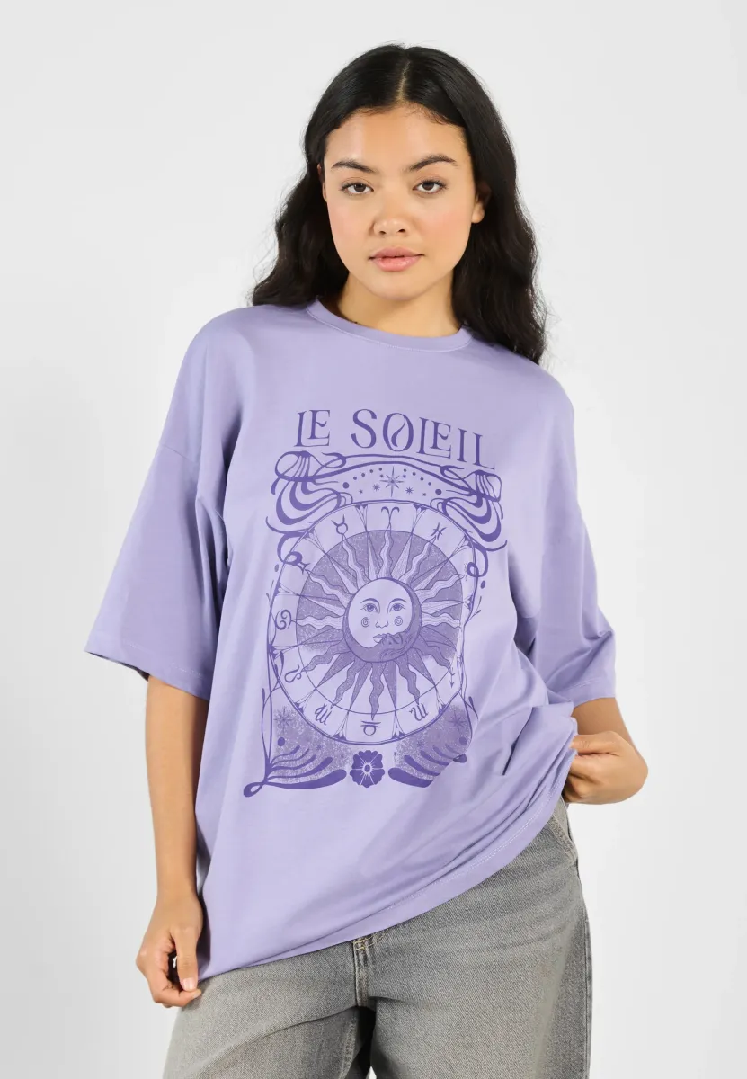 T-Shirt print - twilight purple