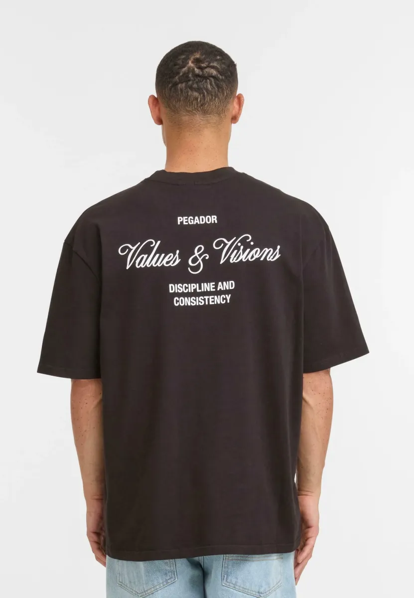 T-Shirt print - washed black
