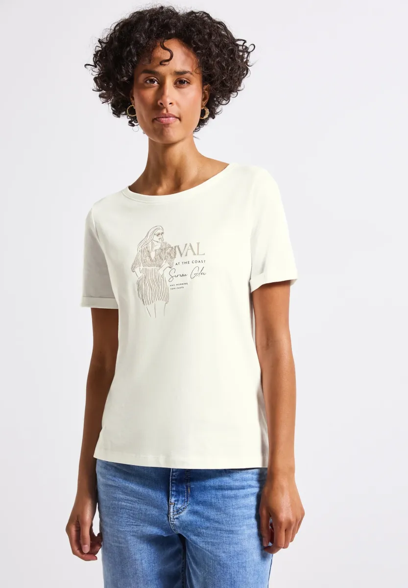 T-Shirt print - weiß