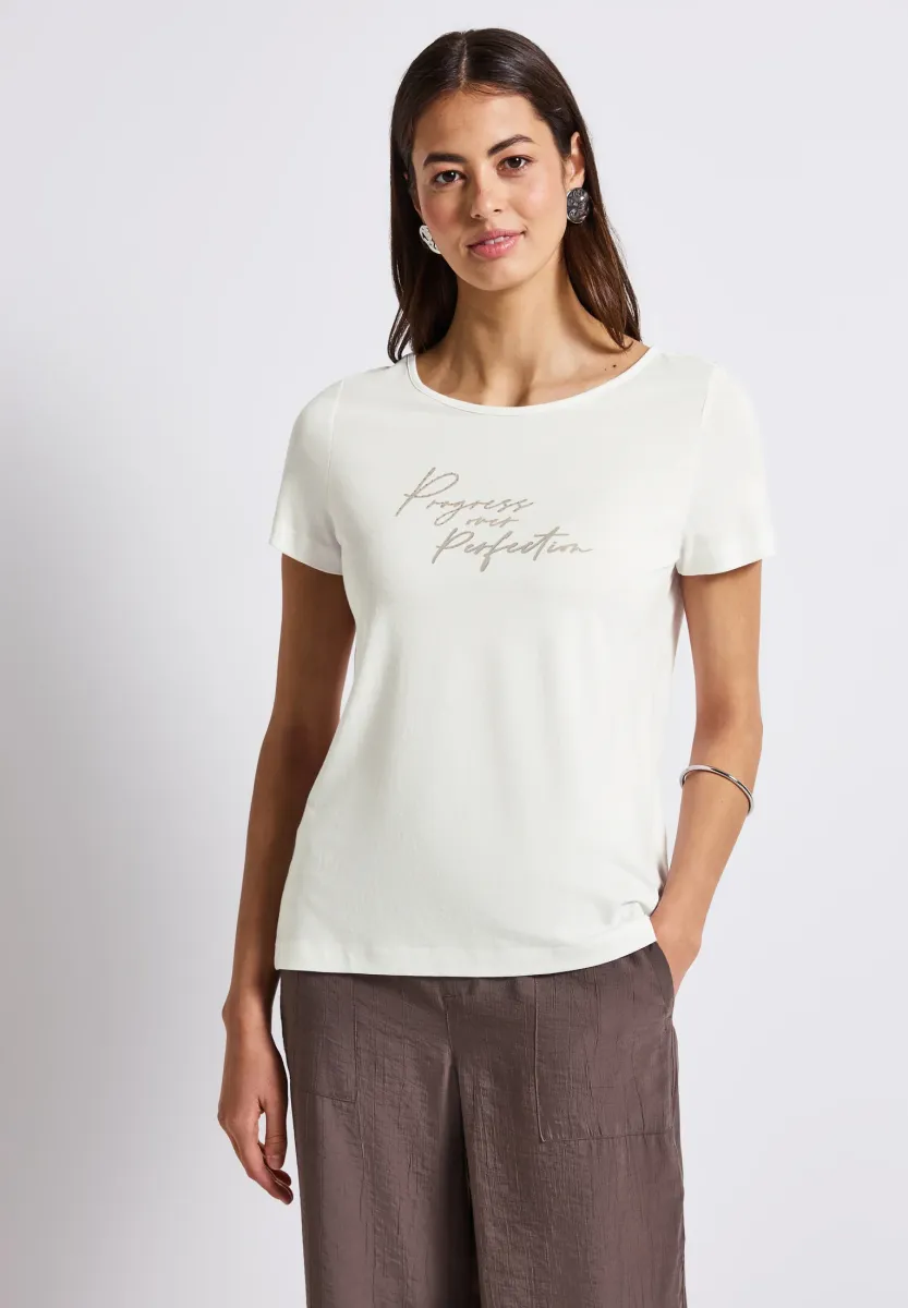 T-Shirt print - weiß