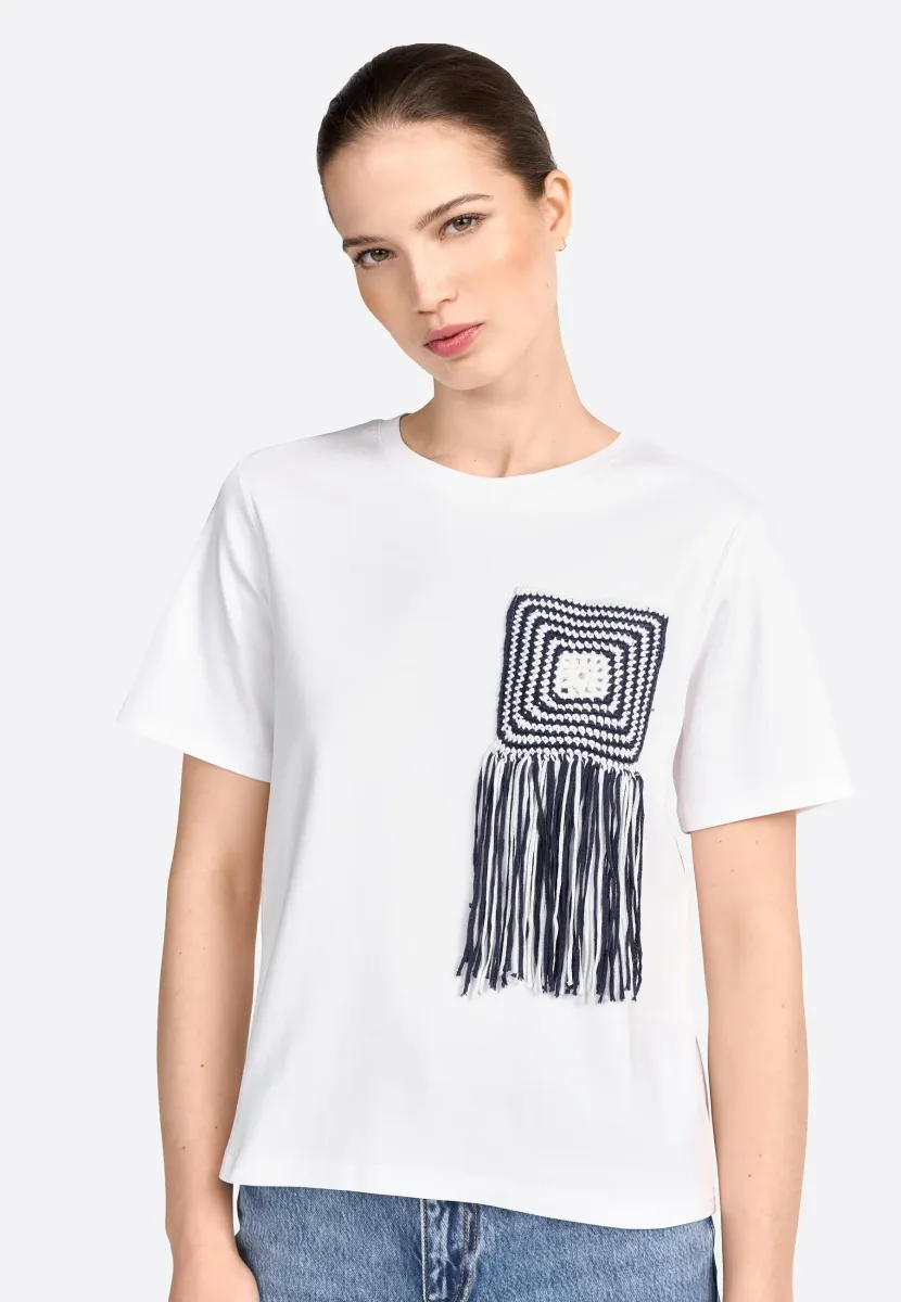 T-Shirt print - white