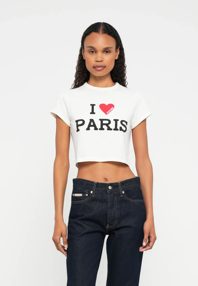 T-Shirt print - white