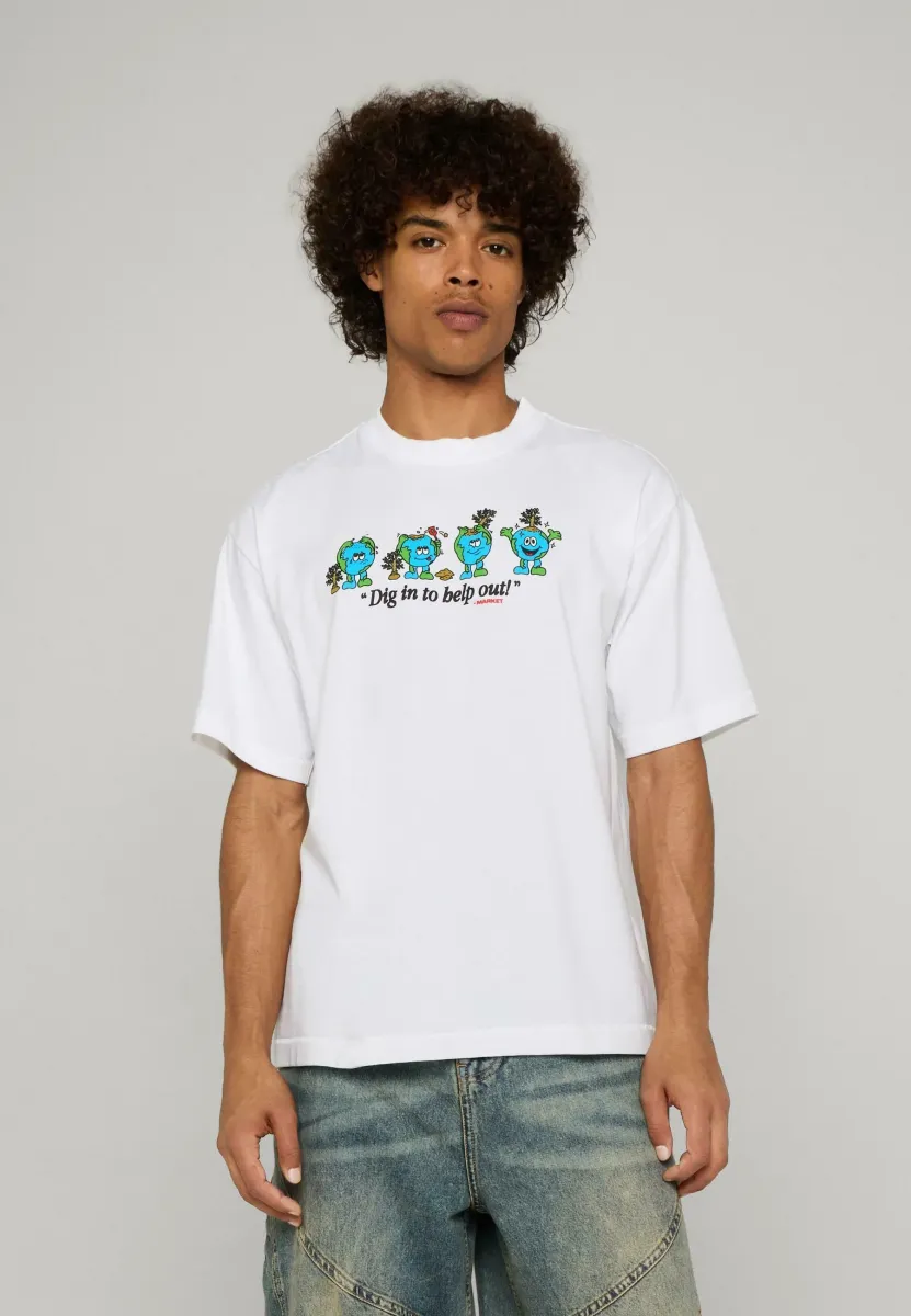 T-Shirt print - white