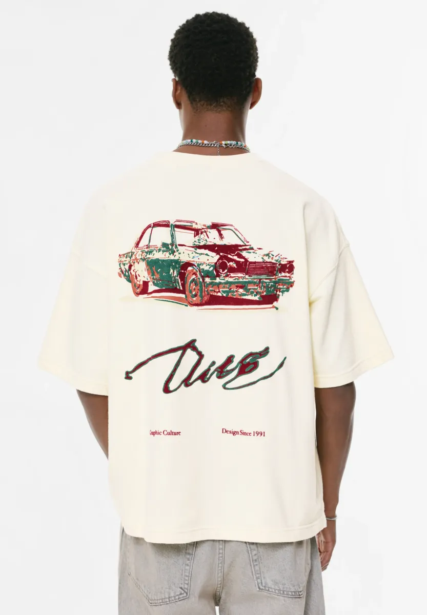 T-Shirt print - white