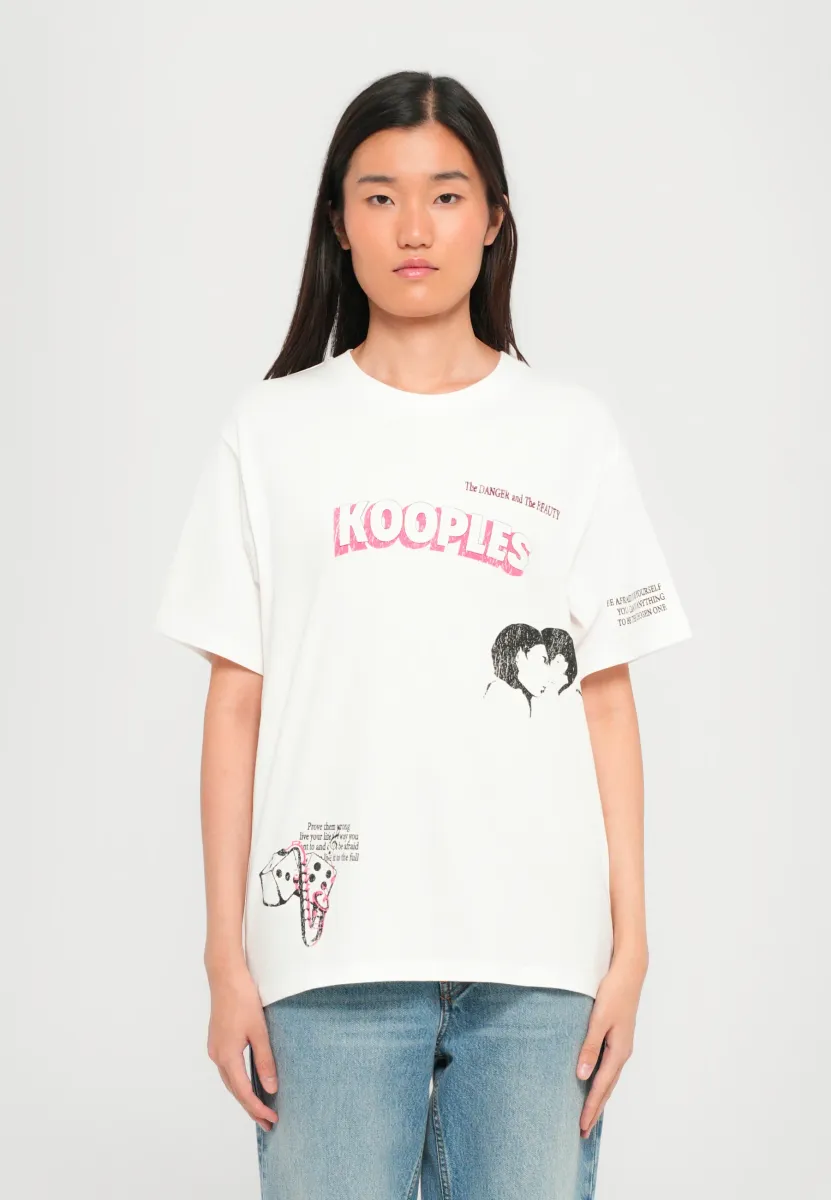 T-Shirt print - white