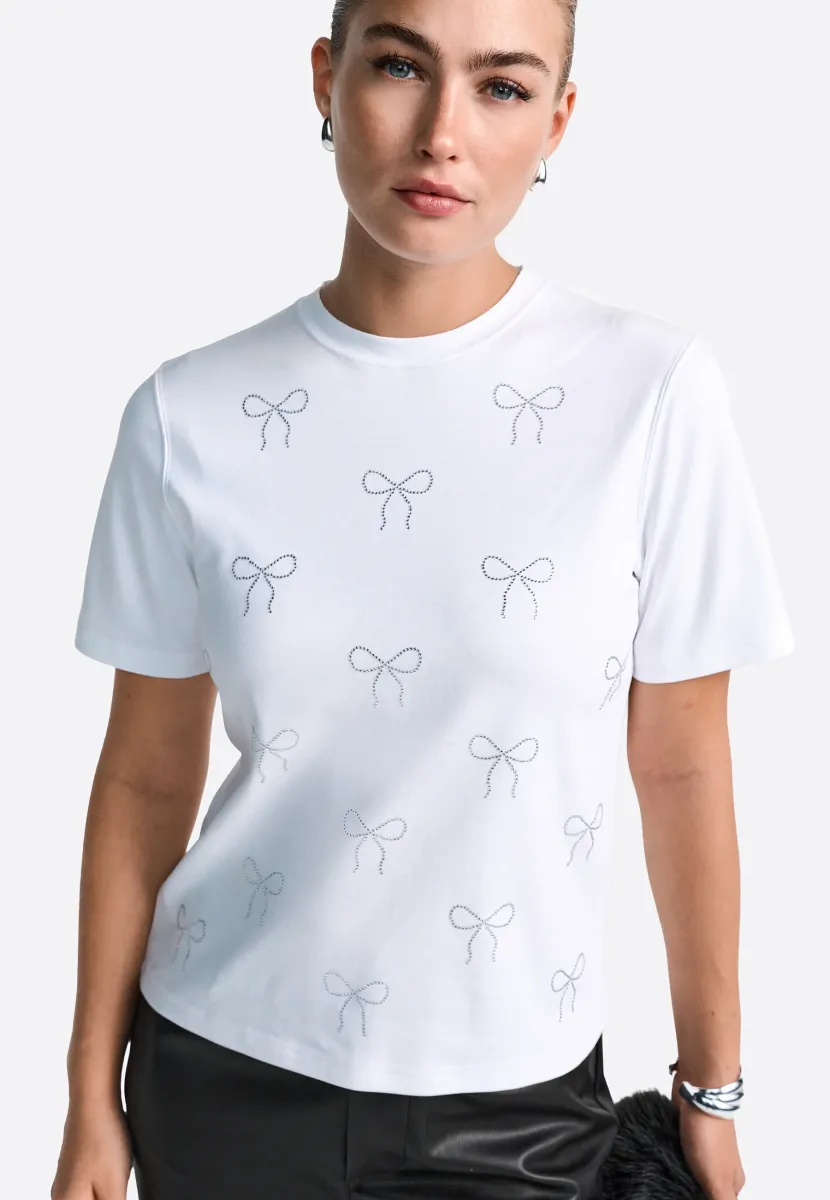 T-Shirt print - white