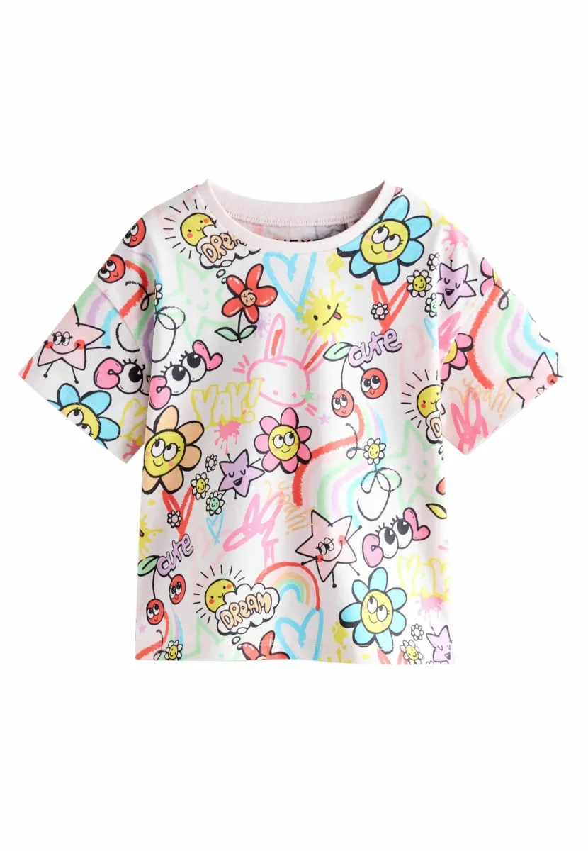 T-Shirt print - white