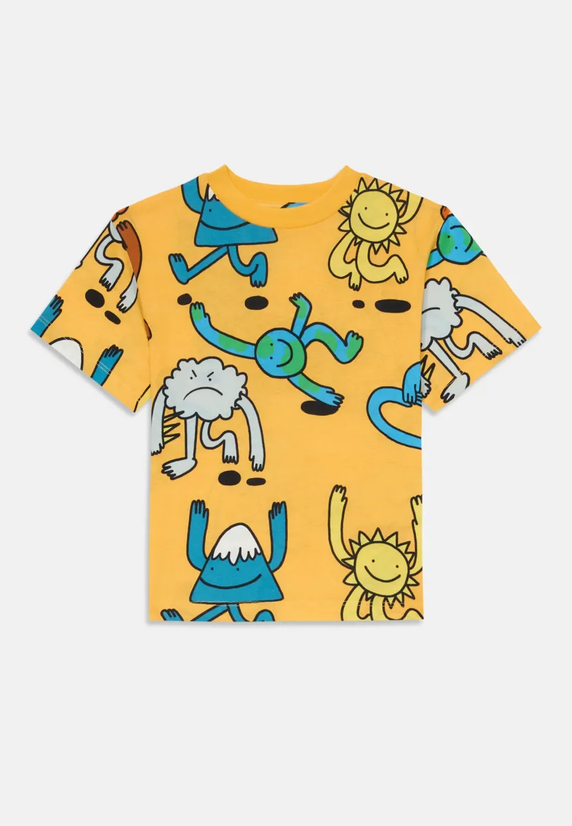 T-Shirt print - yellow/multi coloured