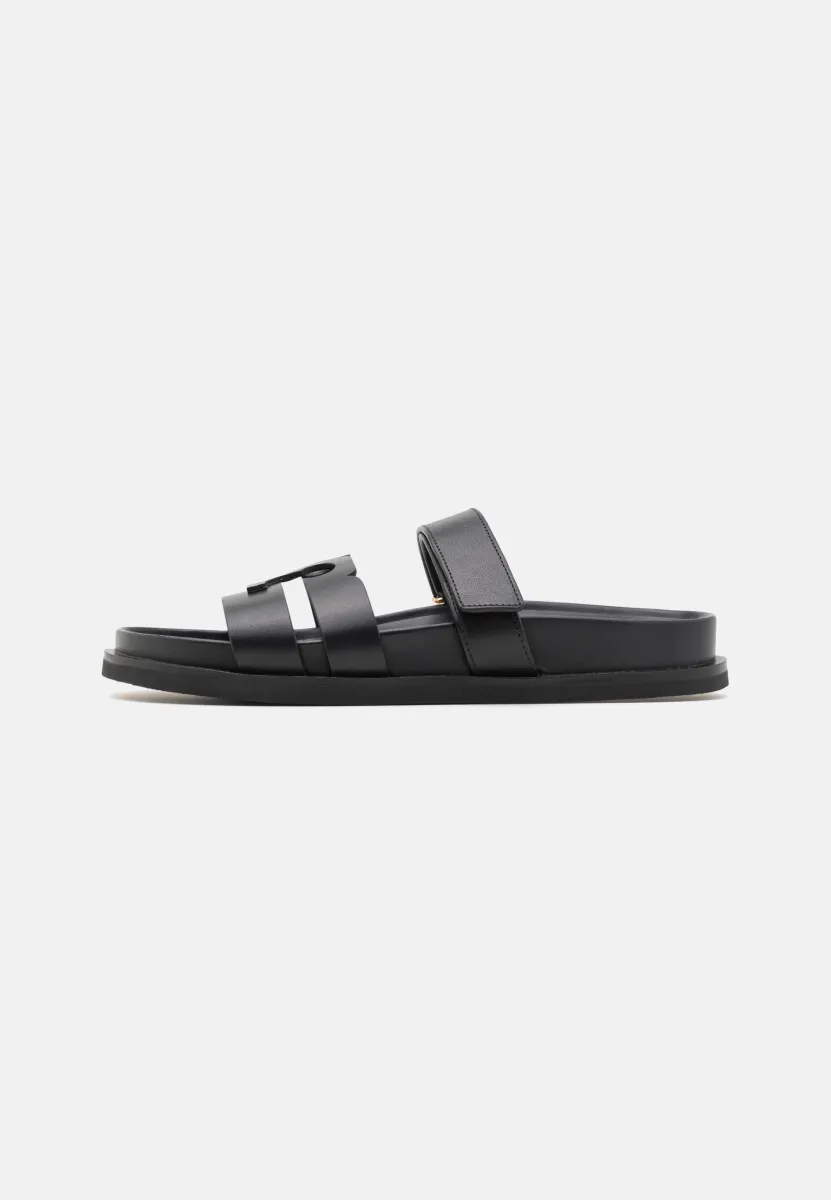 T SLIDE - Pantolette flach - perfect black