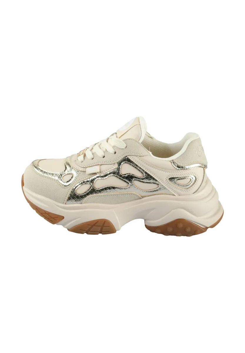 TAIFUN - Sneaker low - cream gold