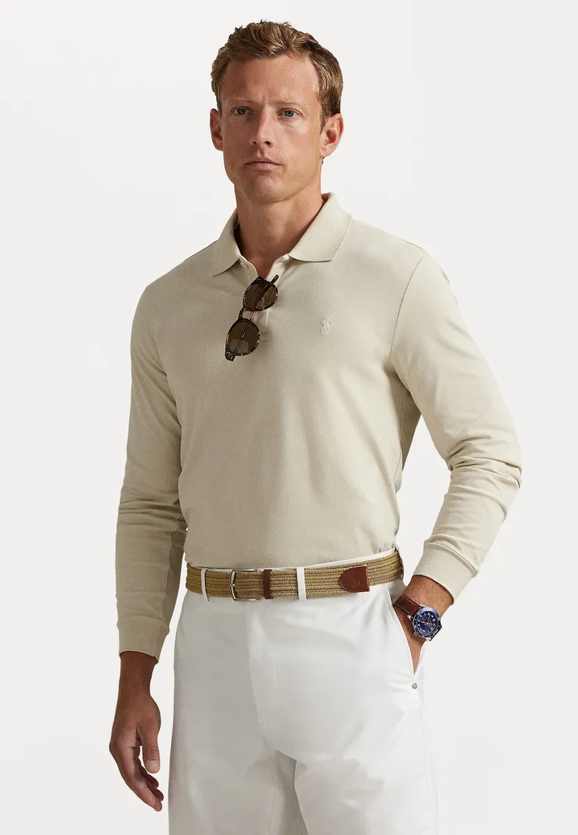 TAILORED FIT PERFORMANCE POLO SHIRT - Poloshirt - basic sand